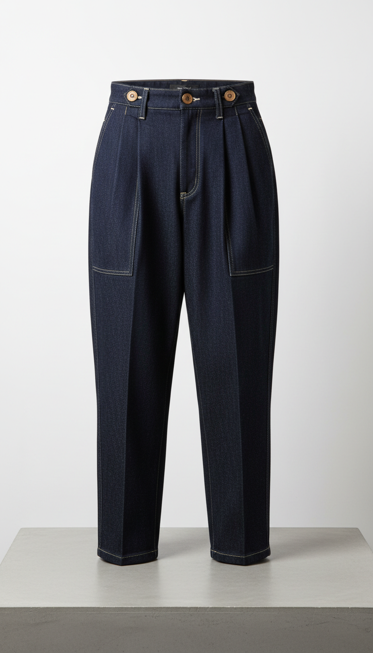 Japanese Denim Statement Trousers